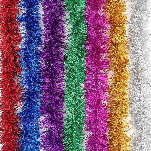 Festão Metalizado Cores Sortidas 2,00 Metros - 1 Un