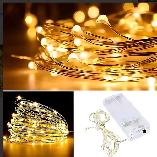 Fio de Fada 3,00 Metros Branco Quente - 1 Un