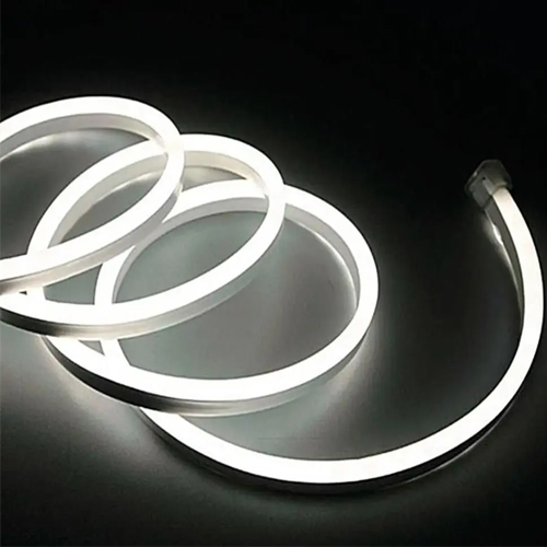 Fita com 120 Leds Neon Fixa 12 Volts 5,00 Metros Branco Frio - Bivolt