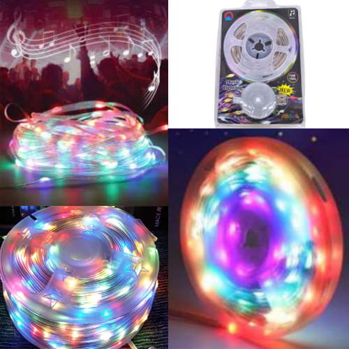 Fita Multicores de Led 10 Metros 100 Lâmpadas - Bivolt