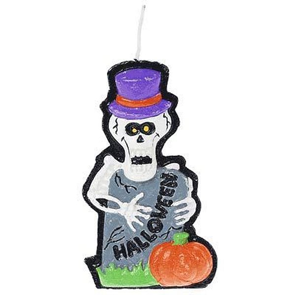 Vela Halloween Caveira no Túmulo