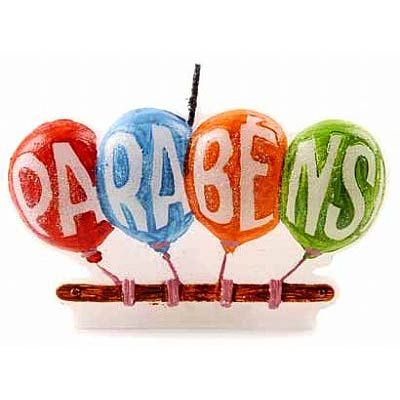 Vela Balões Parabéns