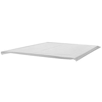 Toalha Plástica Perolada 78x78cm Liso Prata - 10 Un