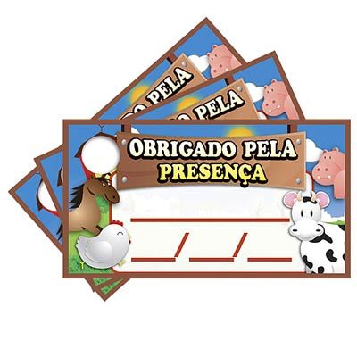 Tags com Furo Fazendinha - 15 Un