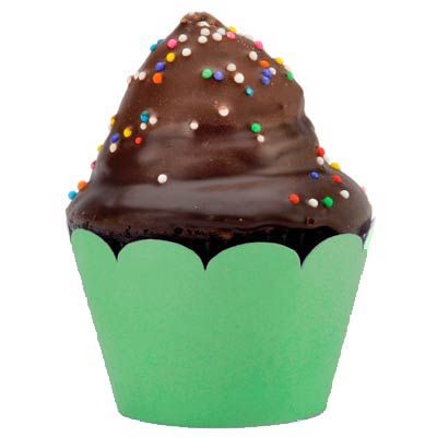 Forma para Cupcake MISSCAKE Liso Verde - 12 Un