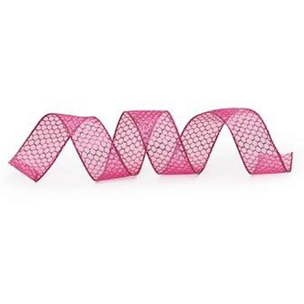 Fita Bola com Glitter Rosa 3,8 cm x 9,14 mts (Fitas Natalinas) - 3 Un