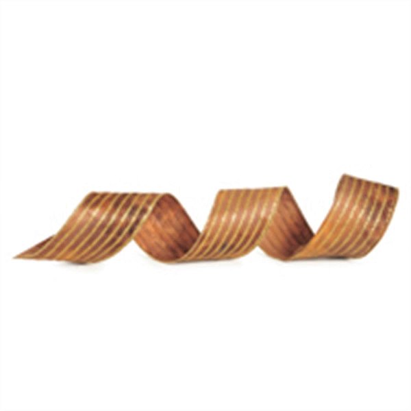 Fita Listras com Glitter Ouro 3,8 cm x 9,14 mts (Fitas Natalinas) - 3 Un