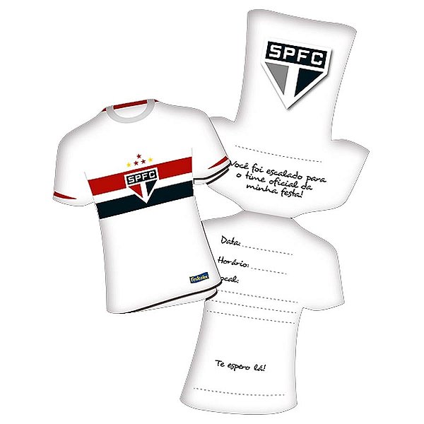 Convite de Aniversário São Paulo F.C. - 08 Un