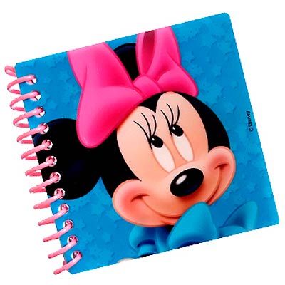 Bloquinho de Anotações com Adesivos Minnie