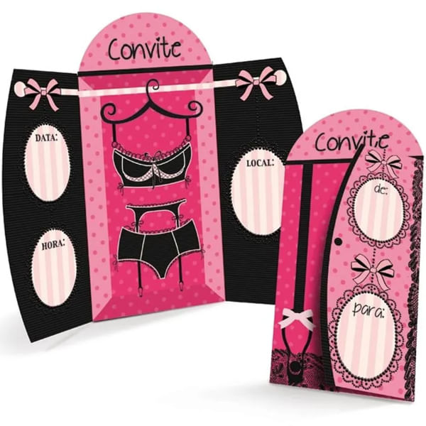 Chá de Lingerie - Convite Closet - 08 Un