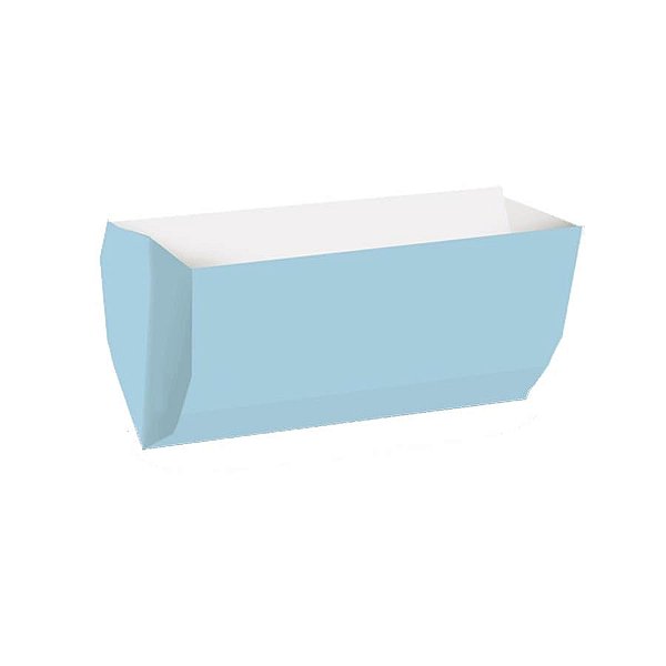 Saquinho para Hot Dog Liso Azul Bebe 9x17,5x5 Pacotes com 50 Un
