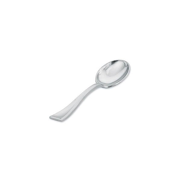 Mini Colher Plástico Inox - 30 Un