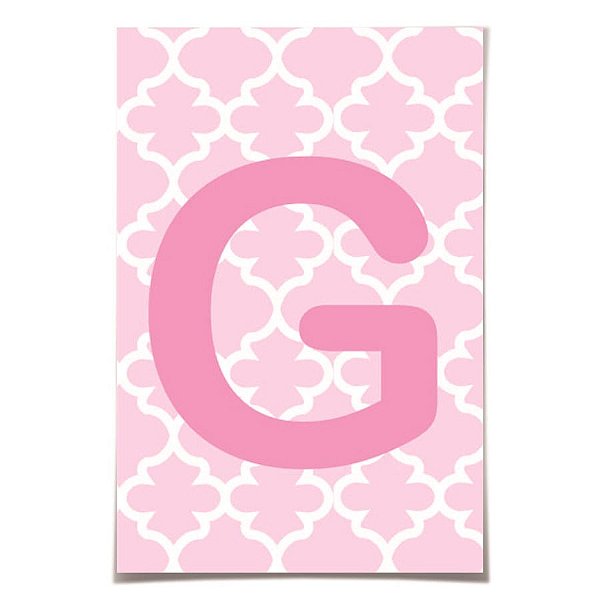 Letra para Personalizar Faixa - Rosa G