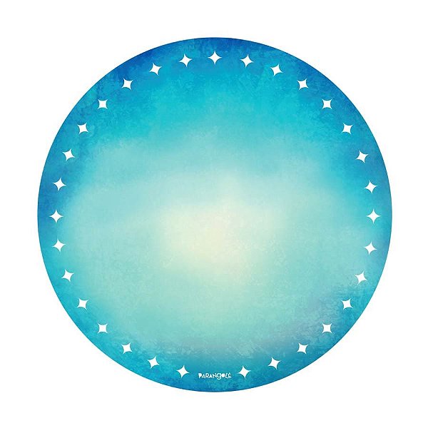 Parangolé - Prato Redondo 15cm Cores Azul Turquesa 08 Un