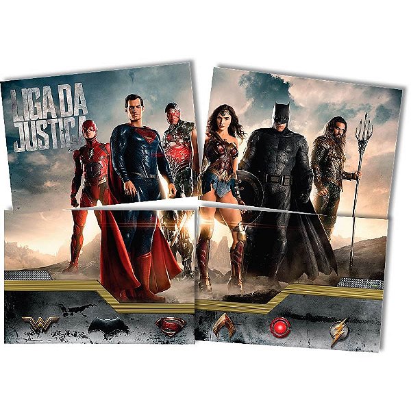 Festa Liga da Justiça - Painel Gigante Cartonado Liga da Justiça o Filme