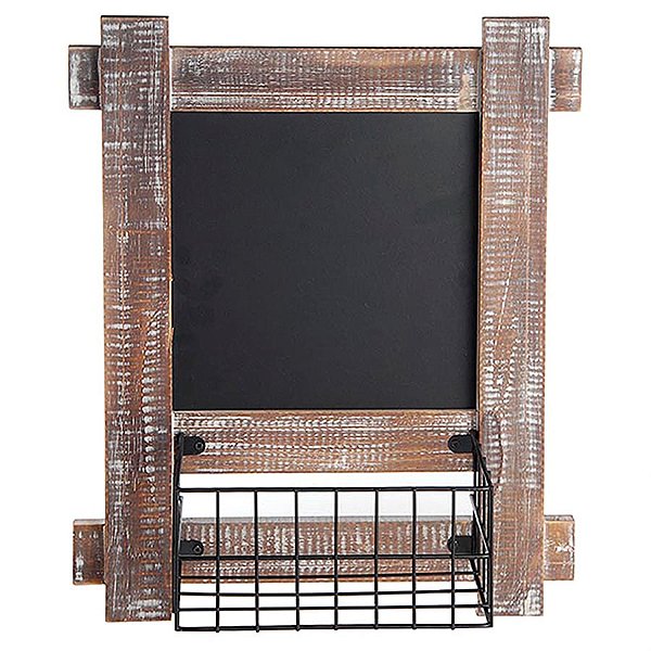 Lousa Quadrada com Cestinha para Decoração (30,5x38cm)
