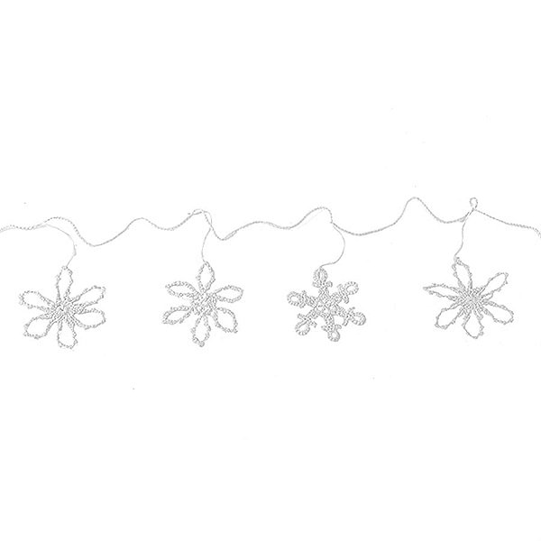Varal Decorativo em Crochê - 2 m - Branco