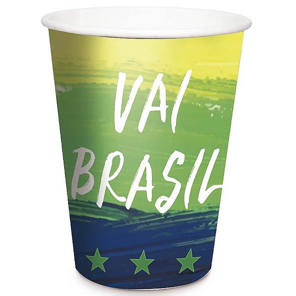 Brasil - Copo de Papel 330ml 08 Un