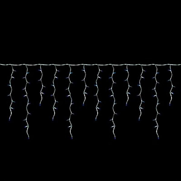 Cascata com 200 Leds Branco Cordão Incolor 70x3,40m 220V
