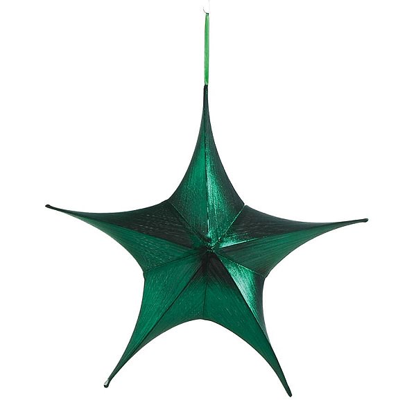 Estrela Aérea Decorativa Verde 60cm (Shine)