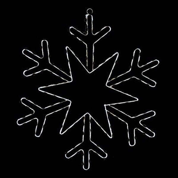 Iluminação de Natal - Floco 160 Leds Bivolt Clara 55cm