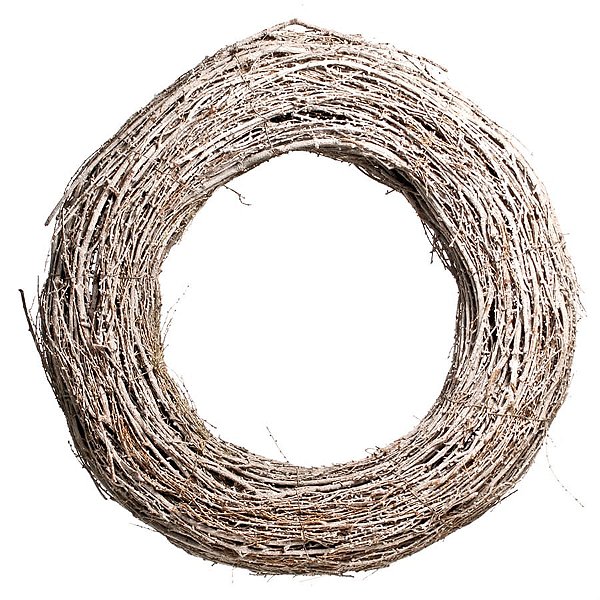 Guirlanda de Rattan Nevada Branco Tamanho G