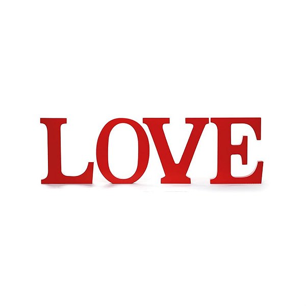 Letras Decorativas Love Vermelho