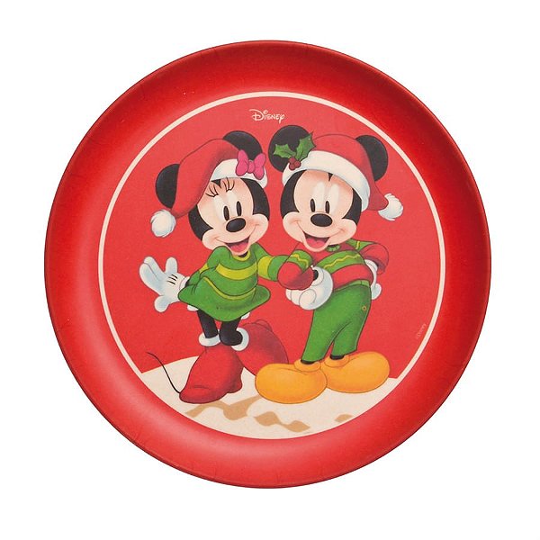 Natal Disney - Prato de Sobremesa Disney Fun Colorido - 1 Un