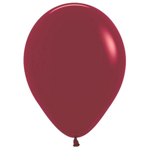Balão Látex Fashion Bordô 5" / 13cm - 50 Un