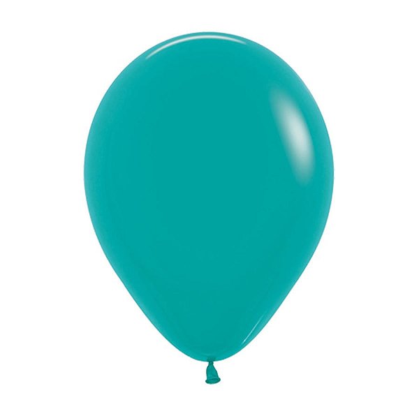 Balão Látex Fashion Turquesa 10" / 25cm - 50 Un
