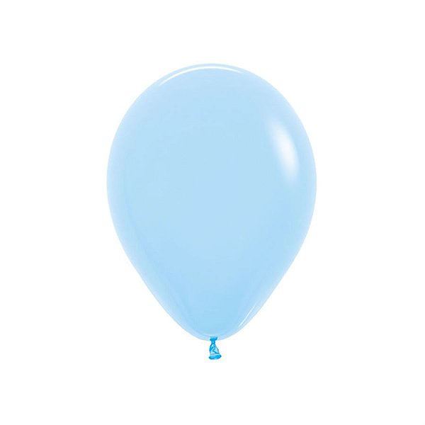 Balão Látex Fashion Azul Celeste 12" / 30cm - 50 Un