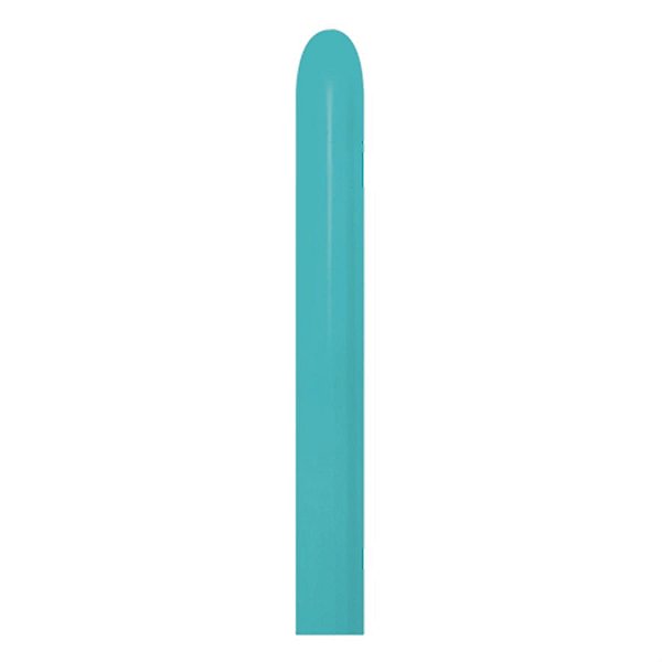 Balão Látex Twist Fashion Azul Caribe 260'' / 5x150cm - 50 Un