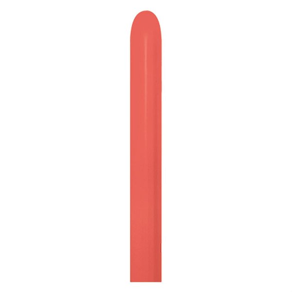 Balão Látex Twist Fashion Coral 260'' / 5x150cm - 50 Un