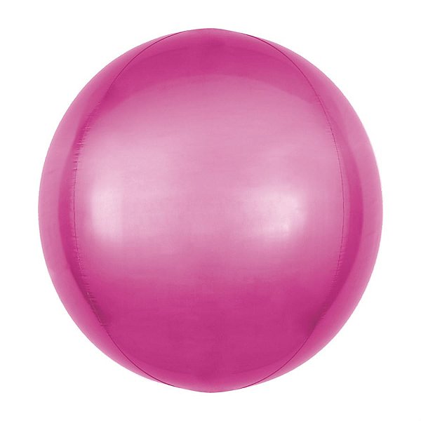 Balão Bolha Metal Pink 18" / 45cm
