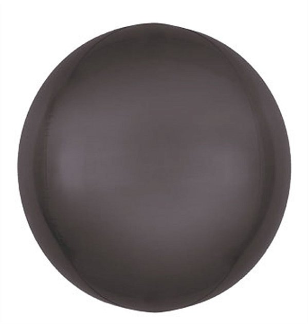 Balão Bolha Metal Preto 36'' / 91cm