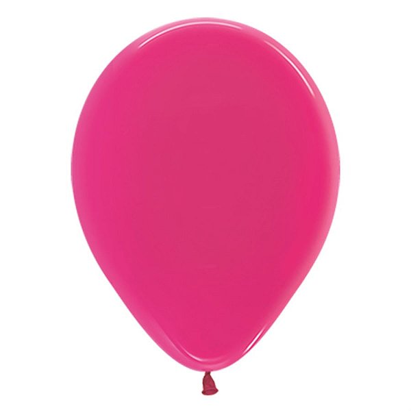 Balão Látex Cristal Fucsia 5" / 13cm - 50 Un