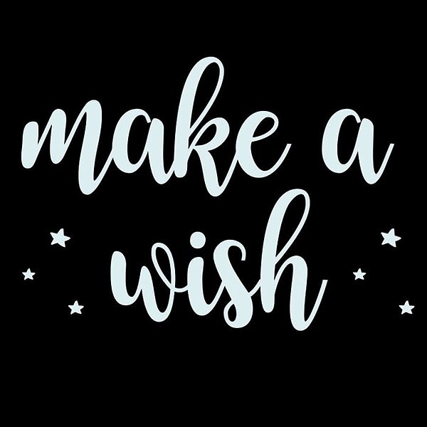 Lettering Transfer para Balão Make A Wish Branco Parabéns 22X18 cm