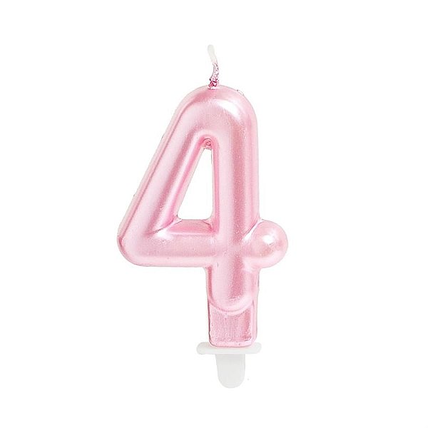 Cromus - Vela n° 4 Perolizada Pink - 1 unidade