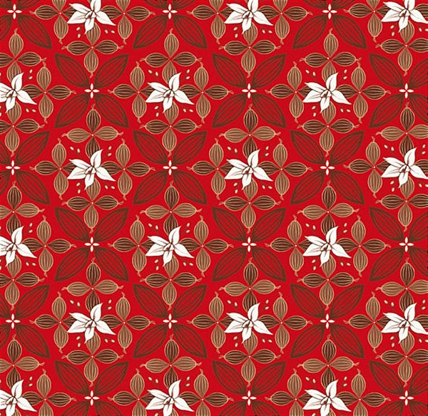 Folha Poli Páscoa Perolada Chocolate Flor Cacau Vermelha 69X89 - 25 Un