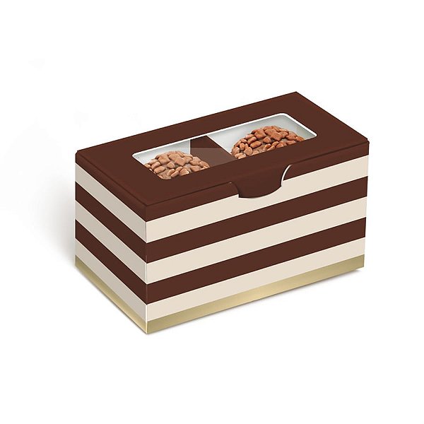 Caixa para 2 Brigadeiros 8,5x5x4,5cm - 10 Un