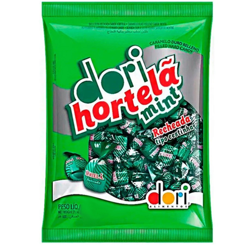 Bala Hortelã Recheada 500g - Dori