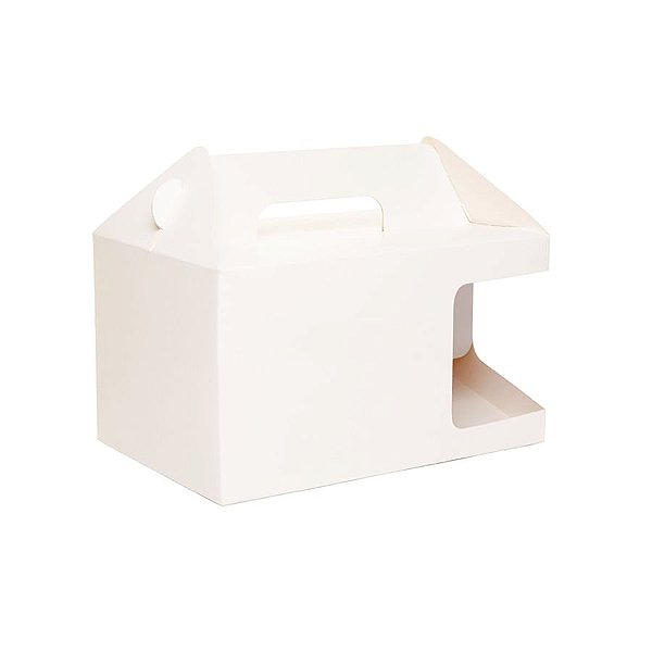 Caixa Kit Lanche com Refri Branco 20X13,5X12,5 - 50 Un