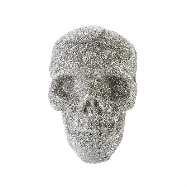 Cranio com Glitter - Tam. Aprox. 10 Cm