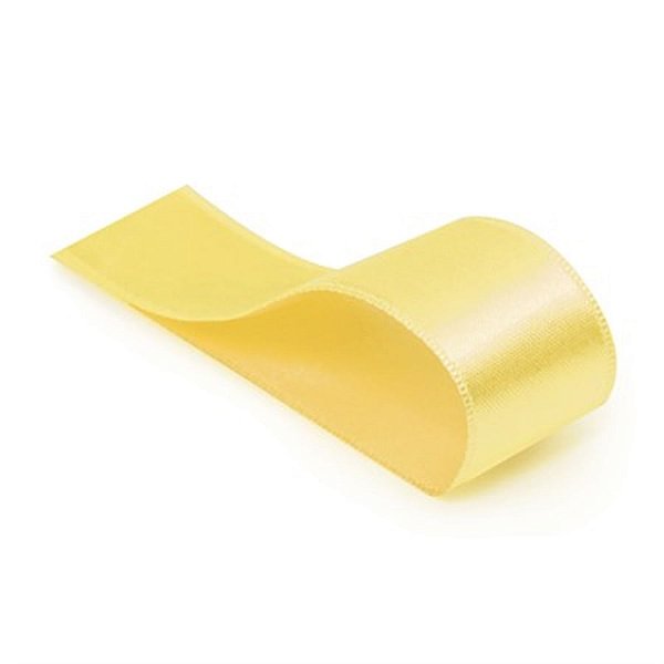 Fita Cetim Liso Amarelo Bebê 10,5mmx10m