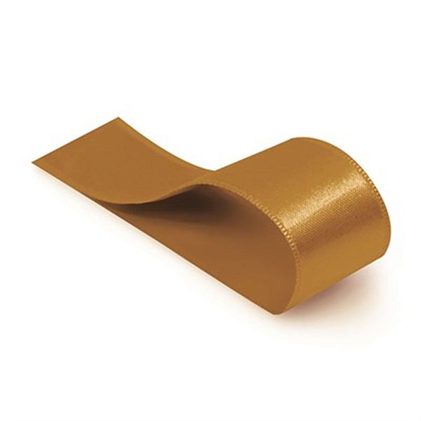 Fita Cetim Liso Ouro 15mmx10m