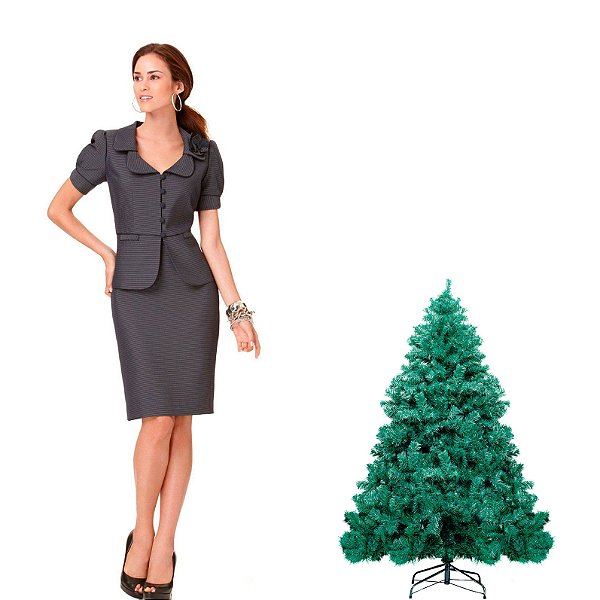 Árvore de Natal Santiago 120 Hastes com Base de Plástico Verde 90cm