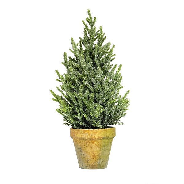 Mini Pinheiro Verde e Marrom P 35cm