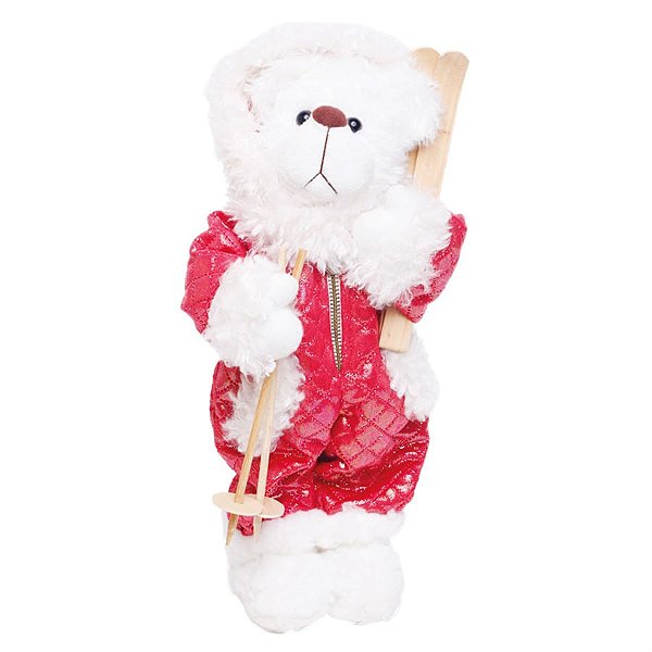 Urso Segurando Sky Vermelho e Branco P