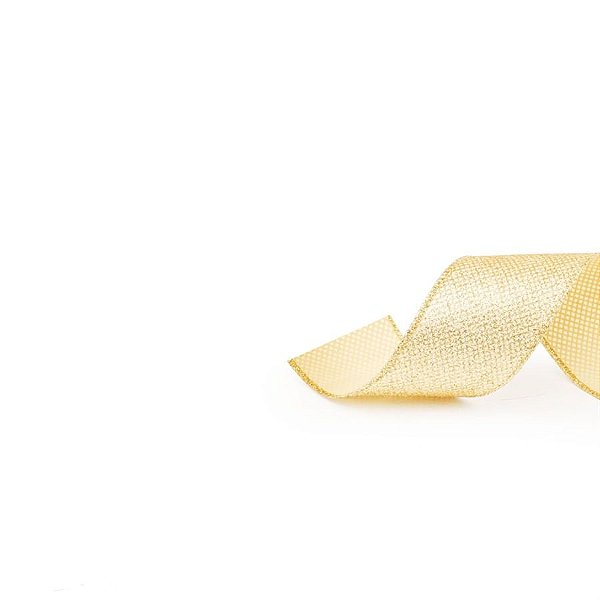 Fita de Natal Glitter Ouro 3,8cmx914cm - 1 Un