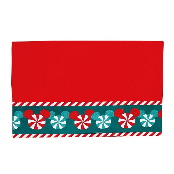 Natal Disney - Toalha de Mesa de Natal Disney Classic Vermelho e Verde 140X180